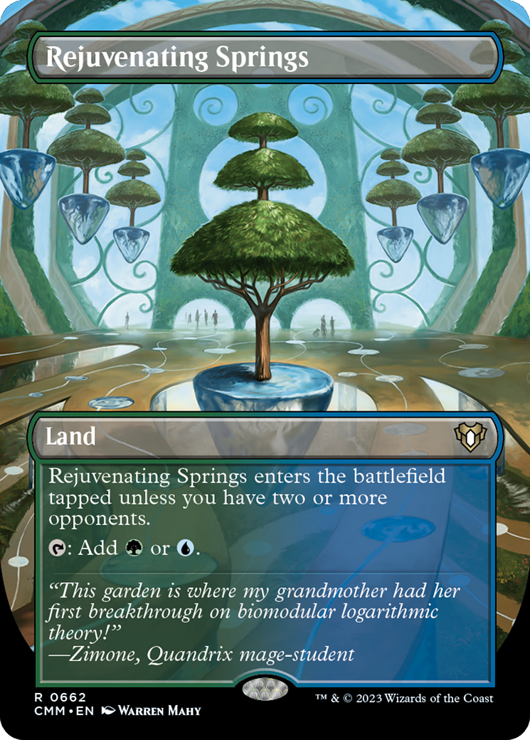 Rejuvenating Springs (Borderless) (CMM-662)  Foil - Commander Masters
