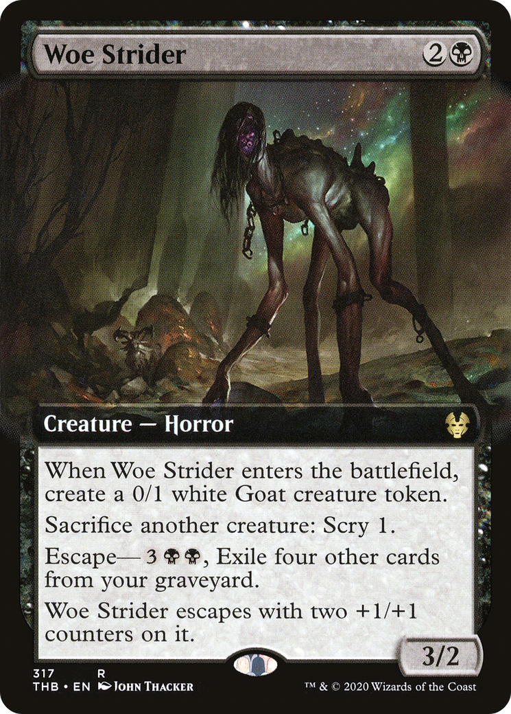 Woe Strider (Extended Art) (THB-317)  Foil - Theros Beyond Death: (Extended Art)