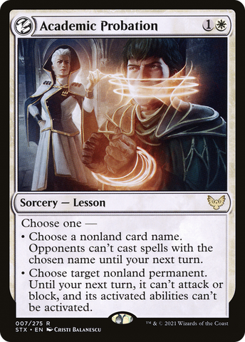 Academic Probation (STX-007)  - Strixhaven: School of Mages: (lesson)