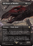 Fell Beast of Mordor (Borderless) (Surge Foil) (LTC-557)  Foil - Tales of Middle-earth Commander