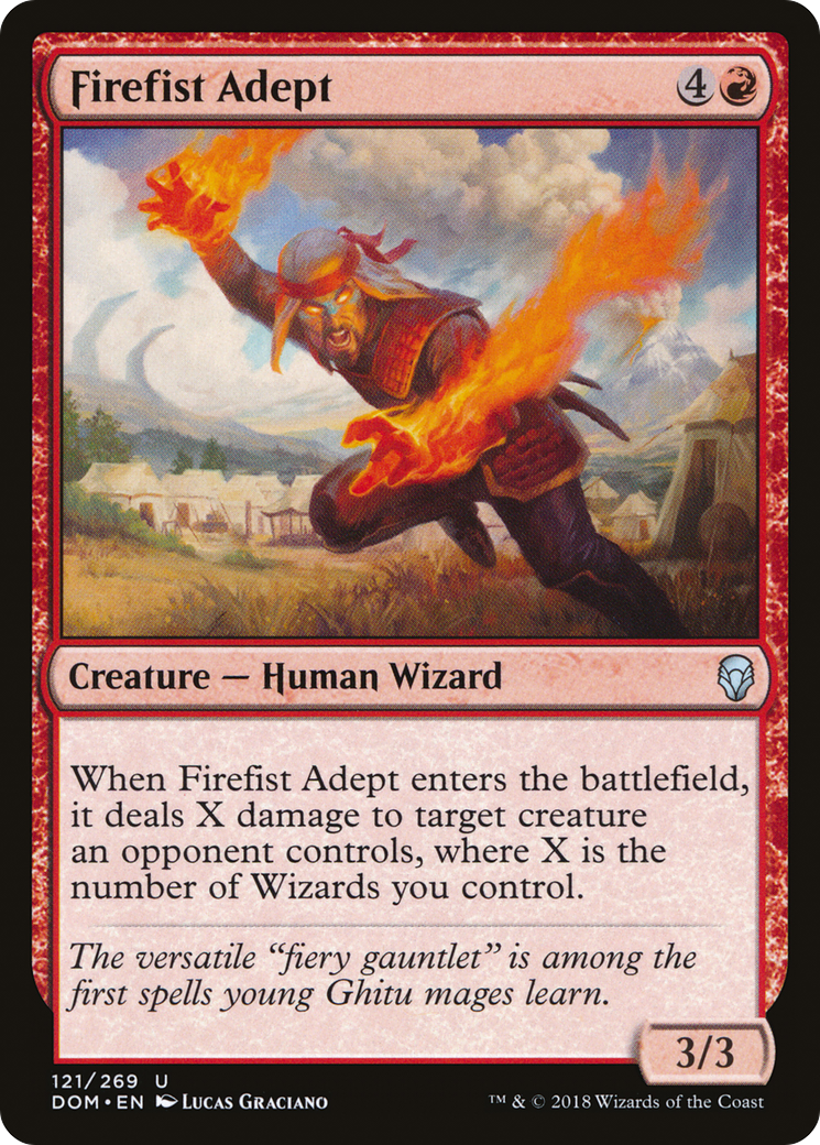 Firefist Adept (DOM-121)  Foil - Dominaria