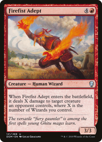 Firefist Adept (DOM-121)  Foil - Dominaria
