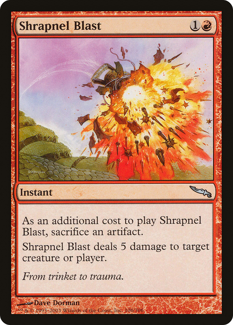 Shrapnel Blast (MRD-106)  - Mirrodin