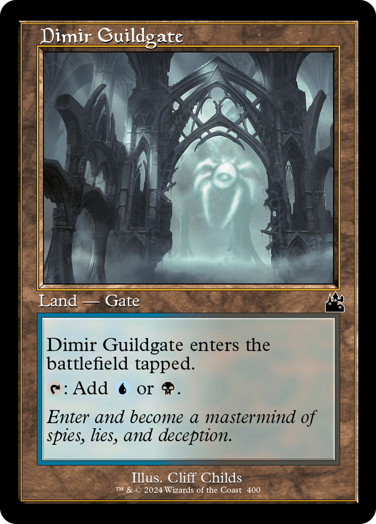 Dimir Guildgate (Retro Frame) (RVR-400)  - Ravnica Remastered