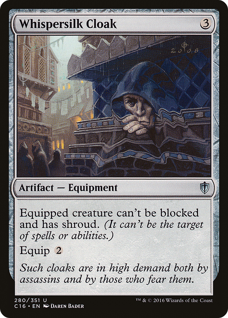 Whispersilk Cloak (C16-280)  - Commander 2016