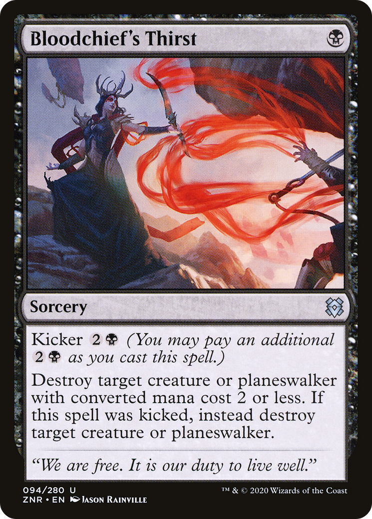 Bloodchief's Thirst (ZNR-094)  - Zendikar Rising