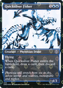 Quicksilver Fisher (Showcase) (Step-and-Compleat Foil) (ONE-430) - Phyrexia: All Will Be One: (Showcase) Foil