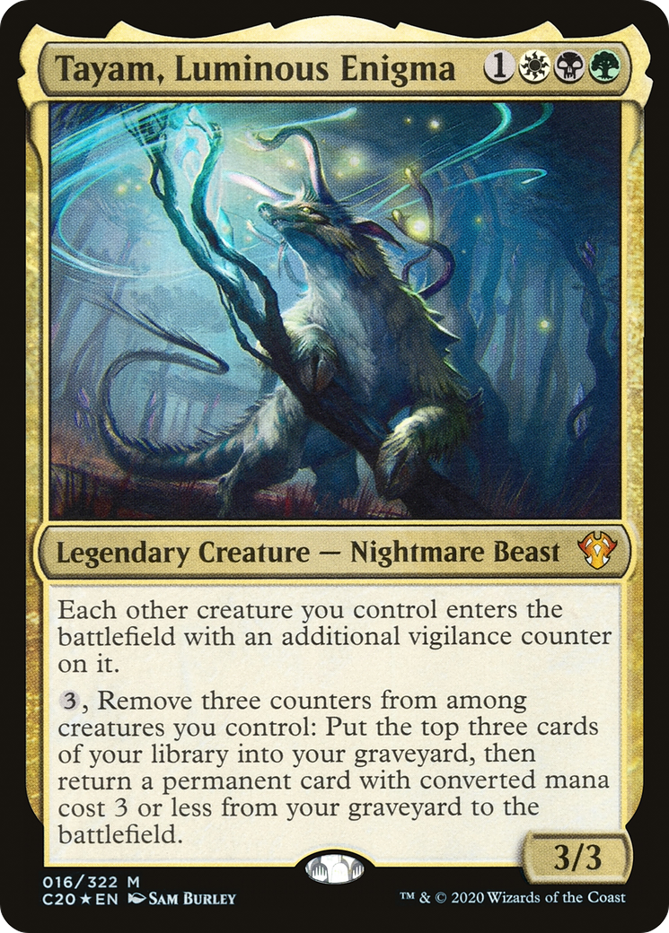 Tayam, Luminous Enigma (C20-016)  Foil - Commander 2020