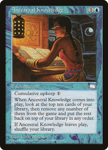 Ancestral Knowledge (WTH-)  - Weatherlight