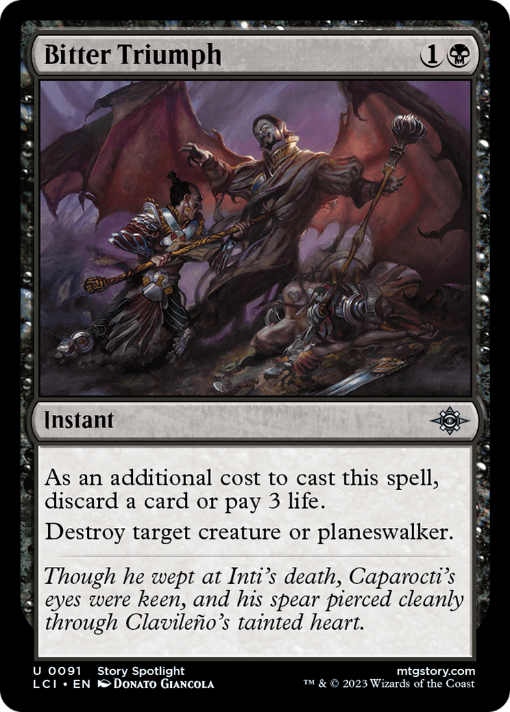 Bitter Triumph (LCI-091)  Foil - The Lost Caverns of Ixalan