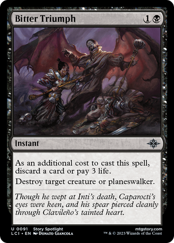 Bitter Triumph (LCI-091)  Foil - The Lost Caverns of Ixalan