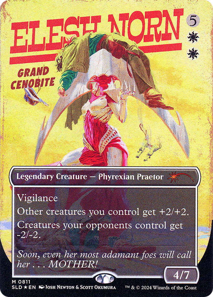 Elesh Norn, Grand Cenobite (0811) (Rainbow Foil) (SLD-811) - Secret Lair Drop (Borderless) Foil