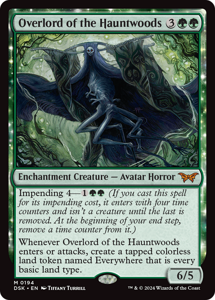 Overlord of the Hauntwoods (DSK-194)  Foil - Duskmourn: House of Horror: (enchantment)