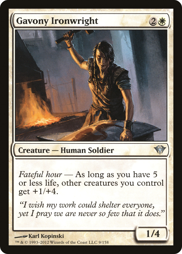 Gavony Ironwright (DKA-009)  Foil - Dark Ascension