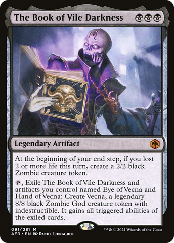 The Book of Vile Darkness (AFR-091)  Foil - Adventures in the Forgotten Realms