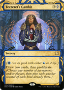 Tezzeret's Gambit (STA-021)  Foil - Strixhaven Mystical Archive: (Showcase) (Borderless)