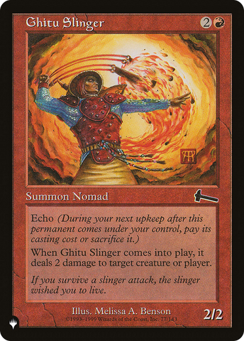 Ghitu Slinger (LIST-ULG-77)  - The List