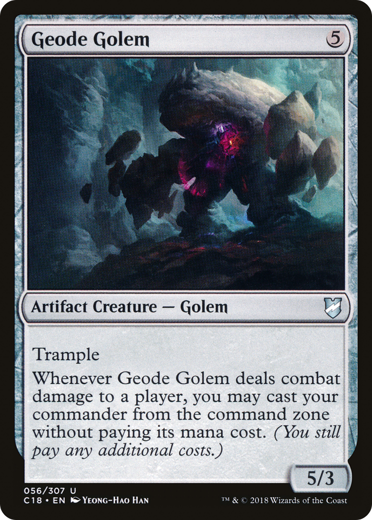 Geode Golem (C18-056)  - Commander 2018