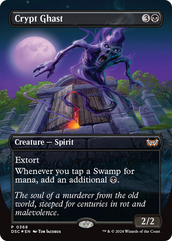 Crypt Ghast (Borderless) (DSC-368)  Foil - Duskmourn: House of Horror Commander