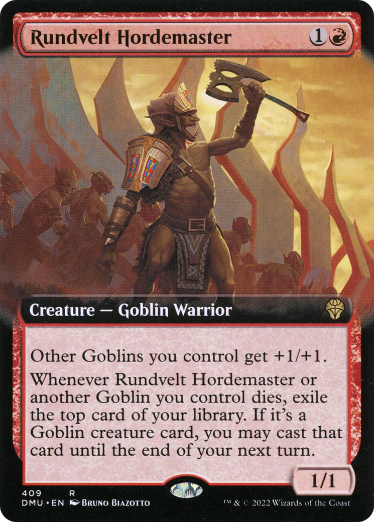 Rundvelt Hordemaster (Extended Art) (DMU-409)  Foil - Dominaria United: (Extended Art)