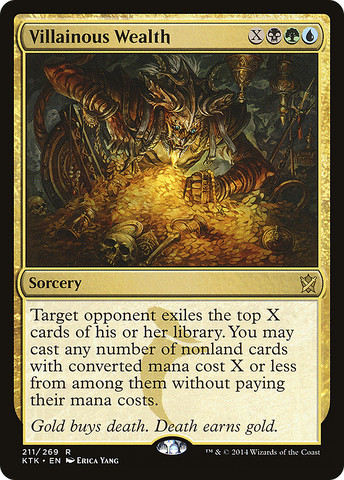 Villainous Wealth (KTK-211)  Foil - Khans of Tarkir