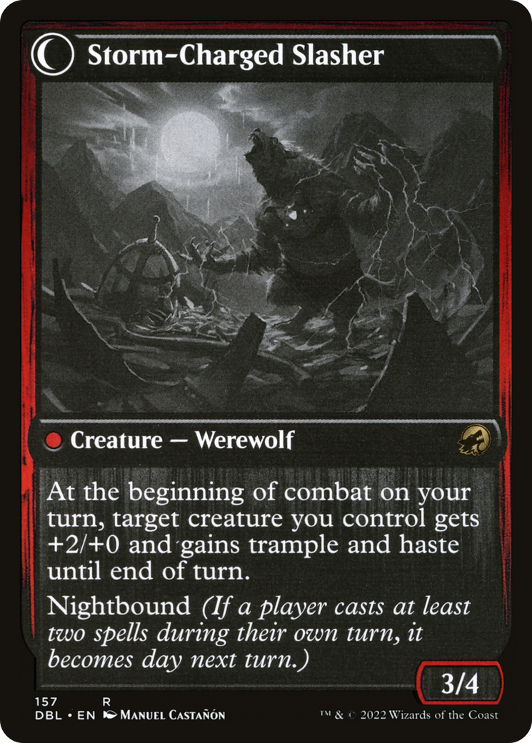 Reckless Stormseeker (DBL-157)  Foil - Innistrad: Double Feature: (Double Faced Transform)