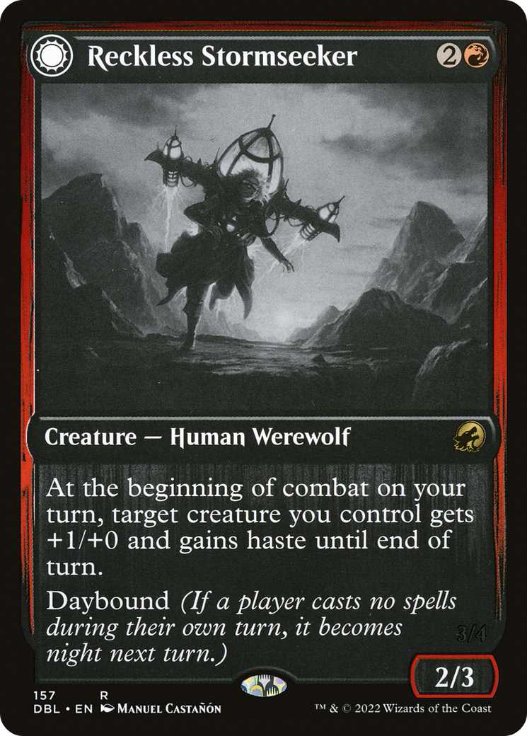 Reckless Stormseeker (DBL-157)  - Innistrad: Double Feature: (Double Faced Transform)