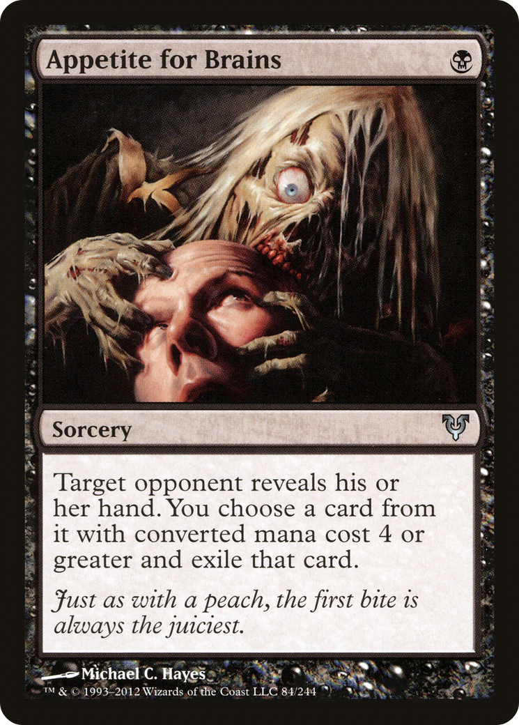 Appetite for Brains (AVR-084)  Foil - Avacyn Restored