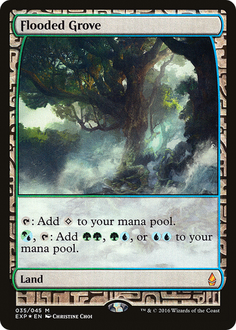 Flooded Grove (EXP-035)  Foil - Zendikar Expeditions