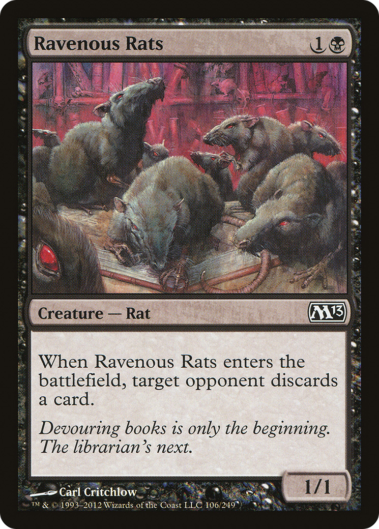 Ravenous Rats (M13-106)  - Magic 2013