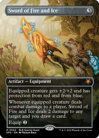 Sword of Fire and Ice (Borderless) (SPG-062)  Foil - Special Guests