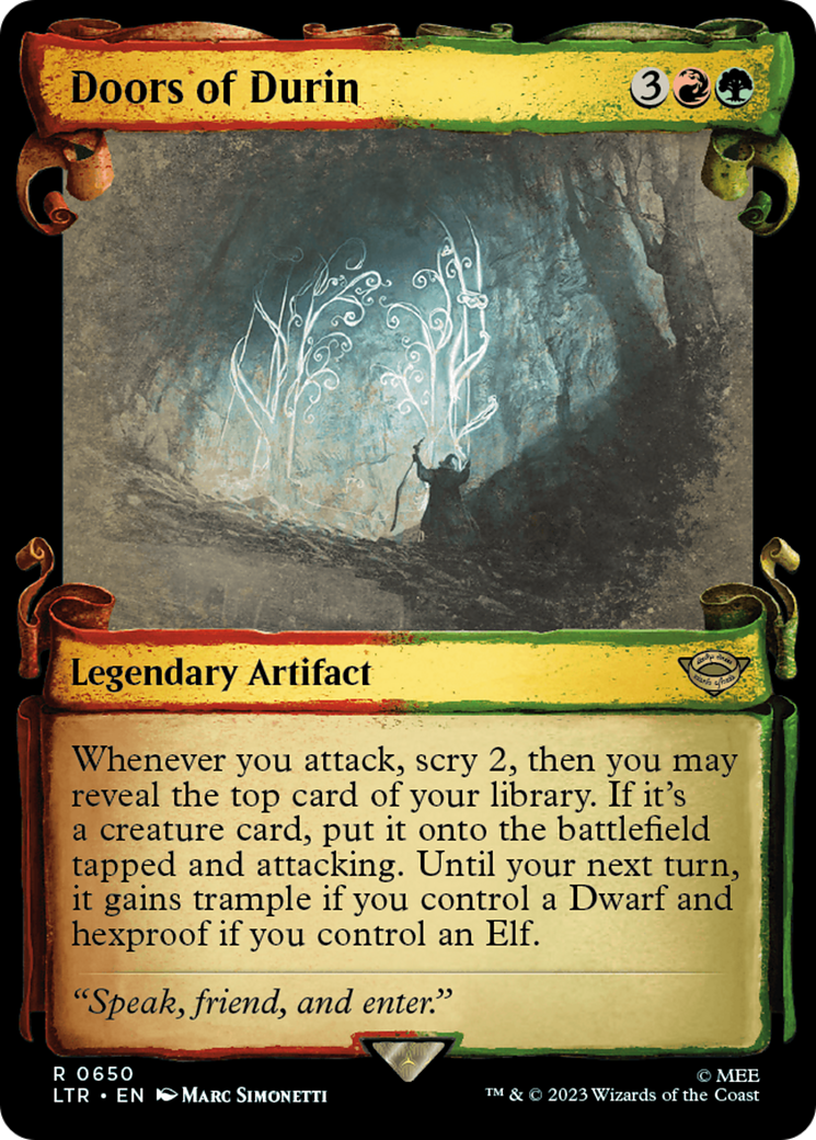 Doors of Durin (Showcase Scrolls) (LTR-650)  Foil - The Lord of the Rings: Tales of Middle-earth: (Showcase)