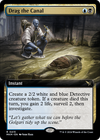 Drag the Canal (Extended Art) (MKM-415)  - Murders at Karlov Manor: (Extended Art)