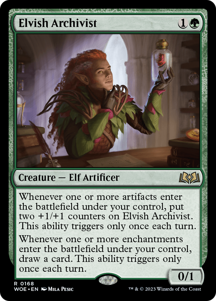 Elvish Archivist (WOE-168)  Foil - Wilds of Eldraine