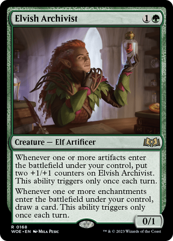 Elvish Archivist (WOE-168)  - Wilds of Eldraine