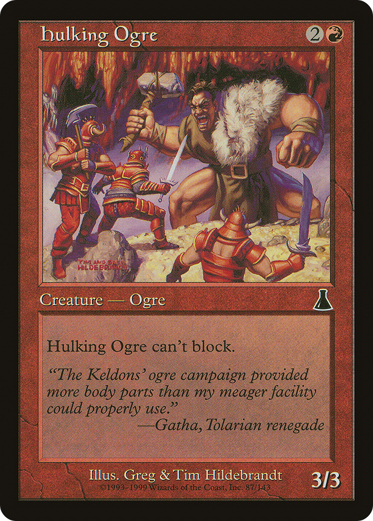 Hulking Ogre (UDS-087)  - Urza's Destiny