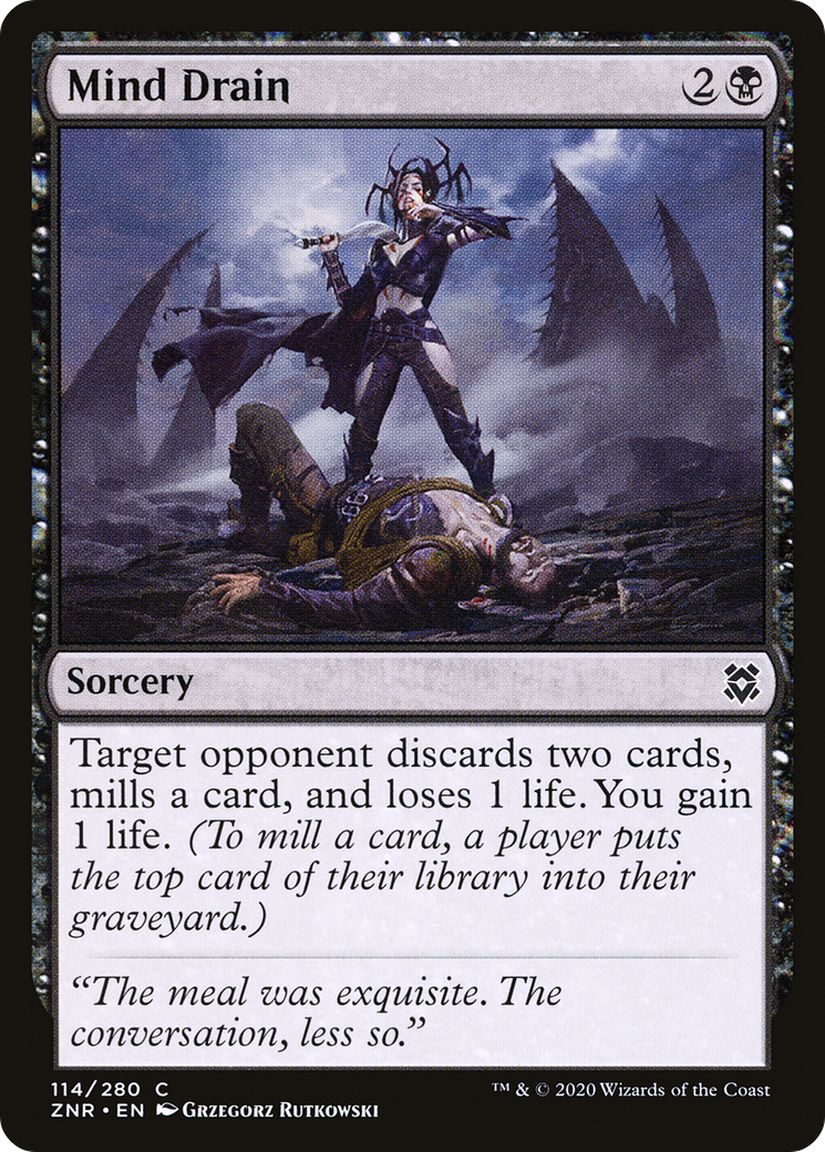 Mind Drain (ZNR-114)  - Zendikar Rising