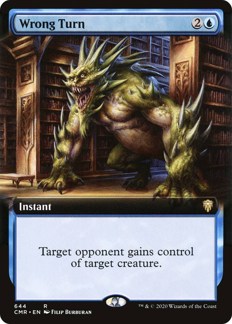 Wrong Turn (Extended Art) (CMR-644)  - Commander Legends: (Extended Art)