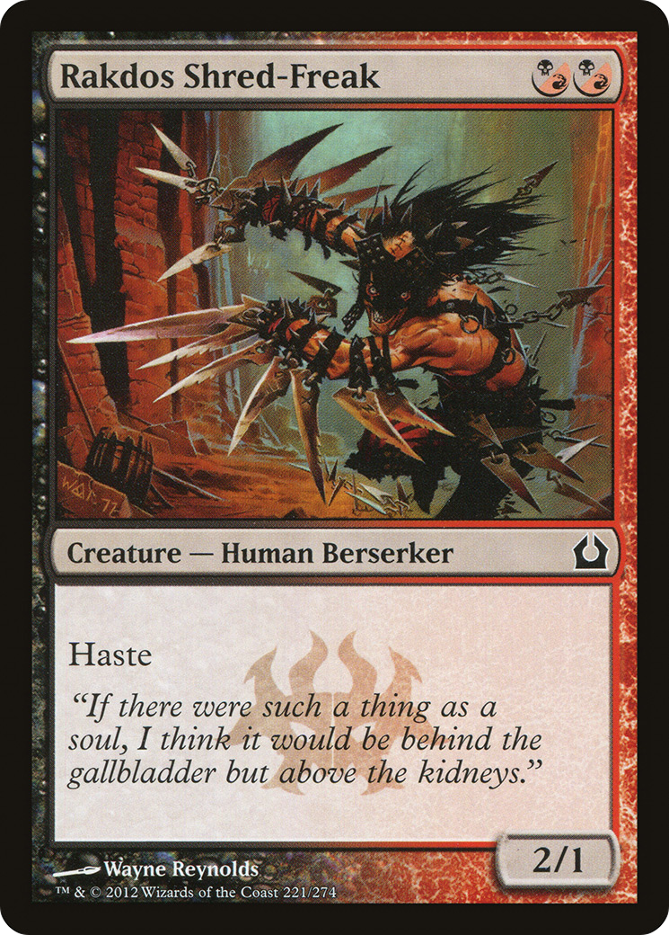 Rakdos Shred-Freak (RTR-221)  - Return to Ravnica