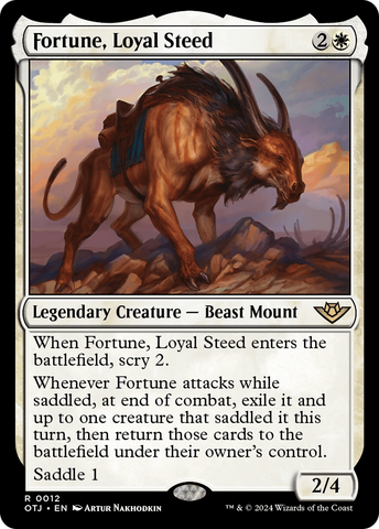 Fortune, Loyal Steed (OTJ-012)  - Outlaws of Thunder Junction