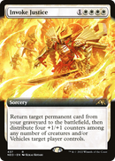 Invoke Justice (Extended Art) (NEO-437)  Foil - Kamigawa: Neon Dynasty: (Extended Art)