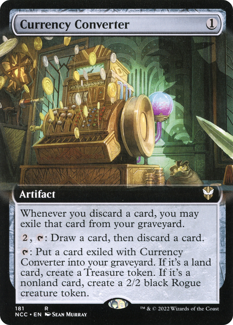 Currency Converter (Extended Art) (NCC-181)  - New Capenna Commander: (Extended Art)