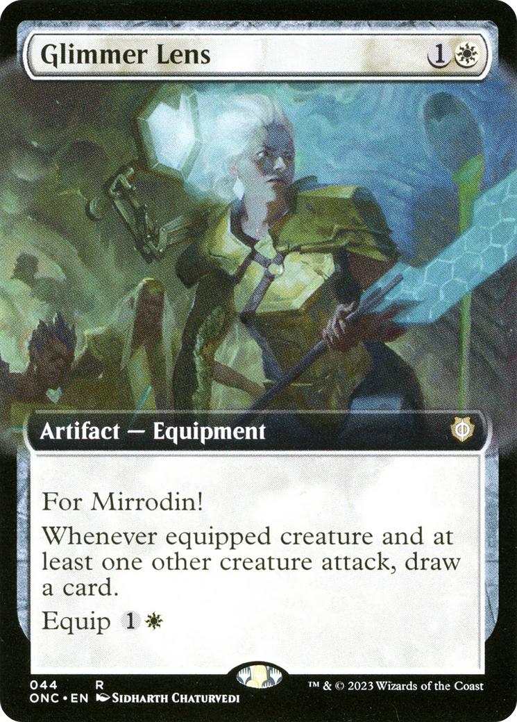 Glimmer Lens (Extended Art) (ONC-044)  - Phyrexia: All Will Be One Commander: (Extended Art)