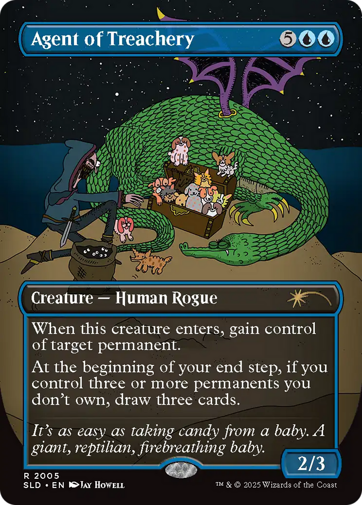Agent of Treachery (SLD-2005)  - Secret Lair Drop (Borderless)