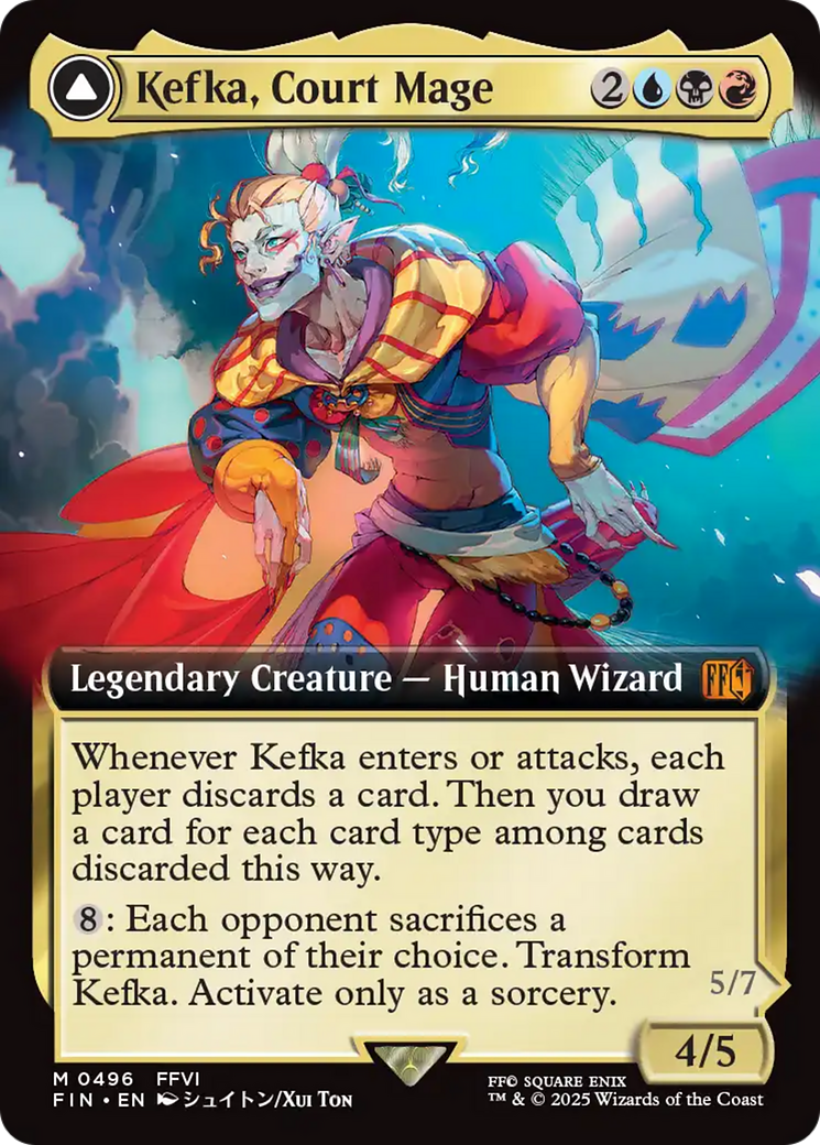 Kefka, Court Mage (Extended Art) (FIN-496)  Foil - FINAL FANTASY: (Extended Art)