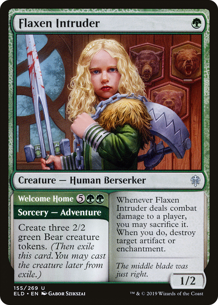 Flaxen Intruder (ELD-155)  Foil - Throne of Eldraine