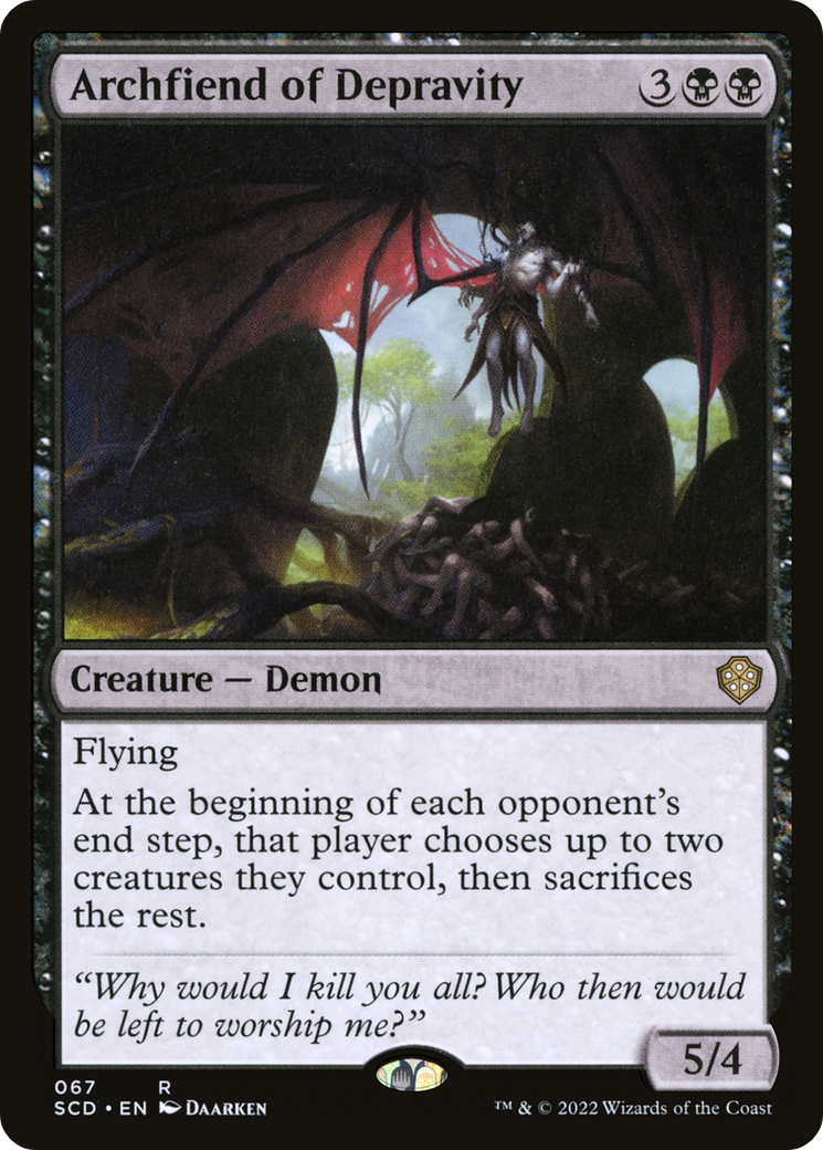 Archfiend of Depravity (SCD-067)  - Starter Commander Decks