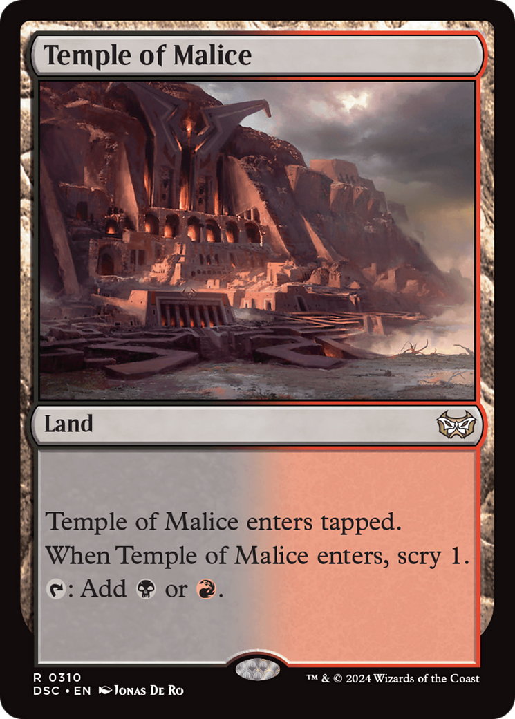 Temple of Malice (DSC-310)  - Duskmourn: House of Horror Commander