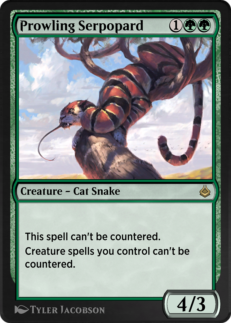 Prowling Serpopard (AKR-209)  - Amonkhet Remastered