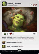 Goblin Chieftain (SLD-1615)  - Secret Lair Drop (Borderless)